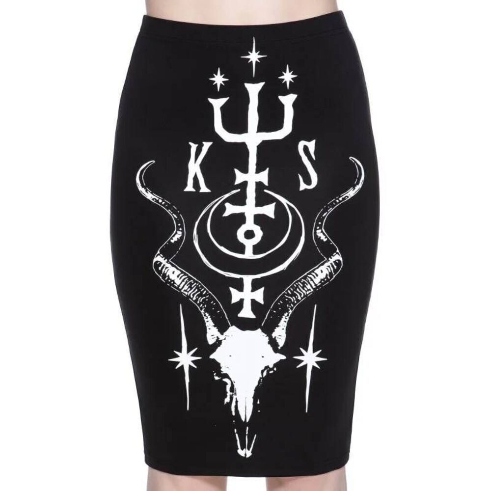Killstar Altered States Pencil Skirt